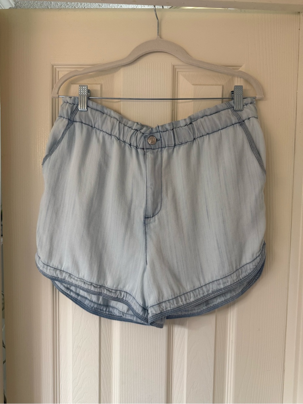 Thread & Supply Light Blue Athletic Shorts